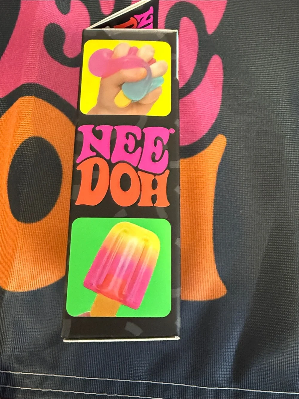 Needoh Nice-Sicle Multicolor Squishy Toy - Pink, Green, Yellow